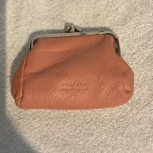Soprano Coral Leather Coin Purse